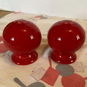 Fiestaware Scarlet Classic Round Salt & Pepper Set